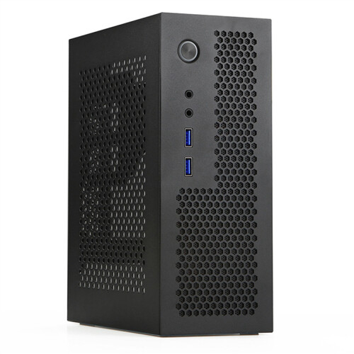 A09 HTPC Computer Case Mini ITX Gaming PC Chassis Desktop Chassis USB3.0 Computer Case Home Computer Case Black