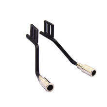 1 paire de tuyaux d'échappement de simulation en métal pour collecteur d'échappement Trx4 SCX10 Rc Car Parts