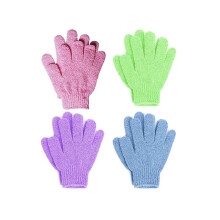 4 Pair Shower Bath Gloves Exfoliating Wash Skin Spa Massage Body Scrubber Cleaner