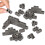 60 Packs Cinder Blocks 1/12 Scale Mini Bricks Concrete Miniature Bricks Landscaping Accessories 1