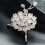 Broche décorative en strass pour pull et manteau 5