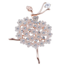 Broche décorative en strass pour pull et manteau
