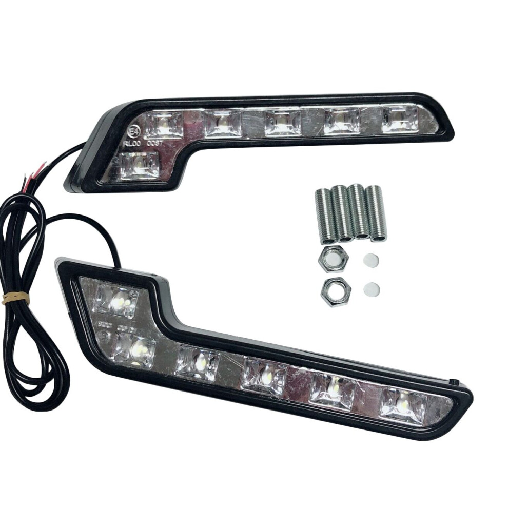 2X 12V Super Bright Drl Led Daytime Running Lights For Cars Auto Waterproof Led Driving Lights Fog White 4762381740550
