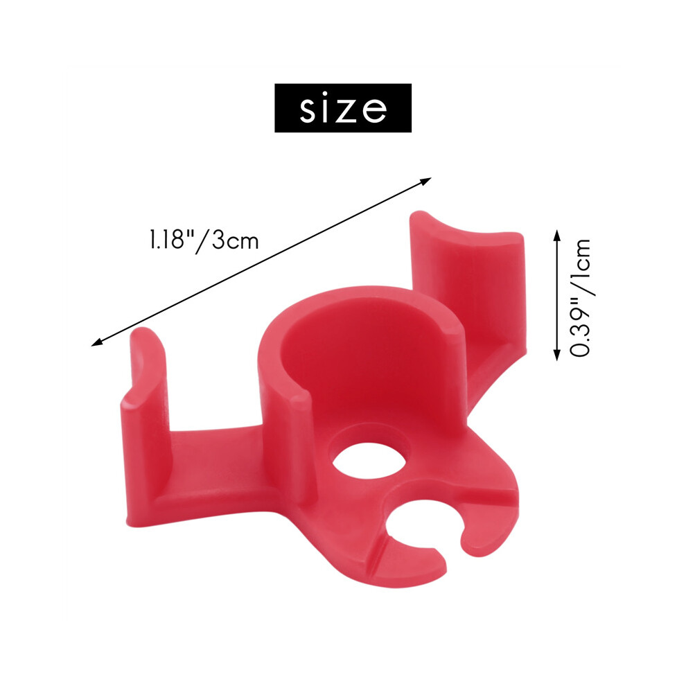 (Pack de 20 pièces) Clip LST, formation basse pression des plantes pour la formation des plantes (rouge)