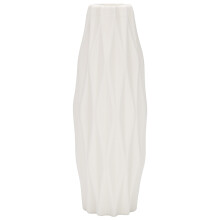 Flower Vase Decoration Home Plastic Vase White Imitation Ceramic Nordic Decoration Vases (White)