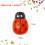 200Pcs Wooden Bees Ladybugs, Wooden Bumble Bees & Ladybugs for Crafts Scrapbooking DIY Party Decoration 2