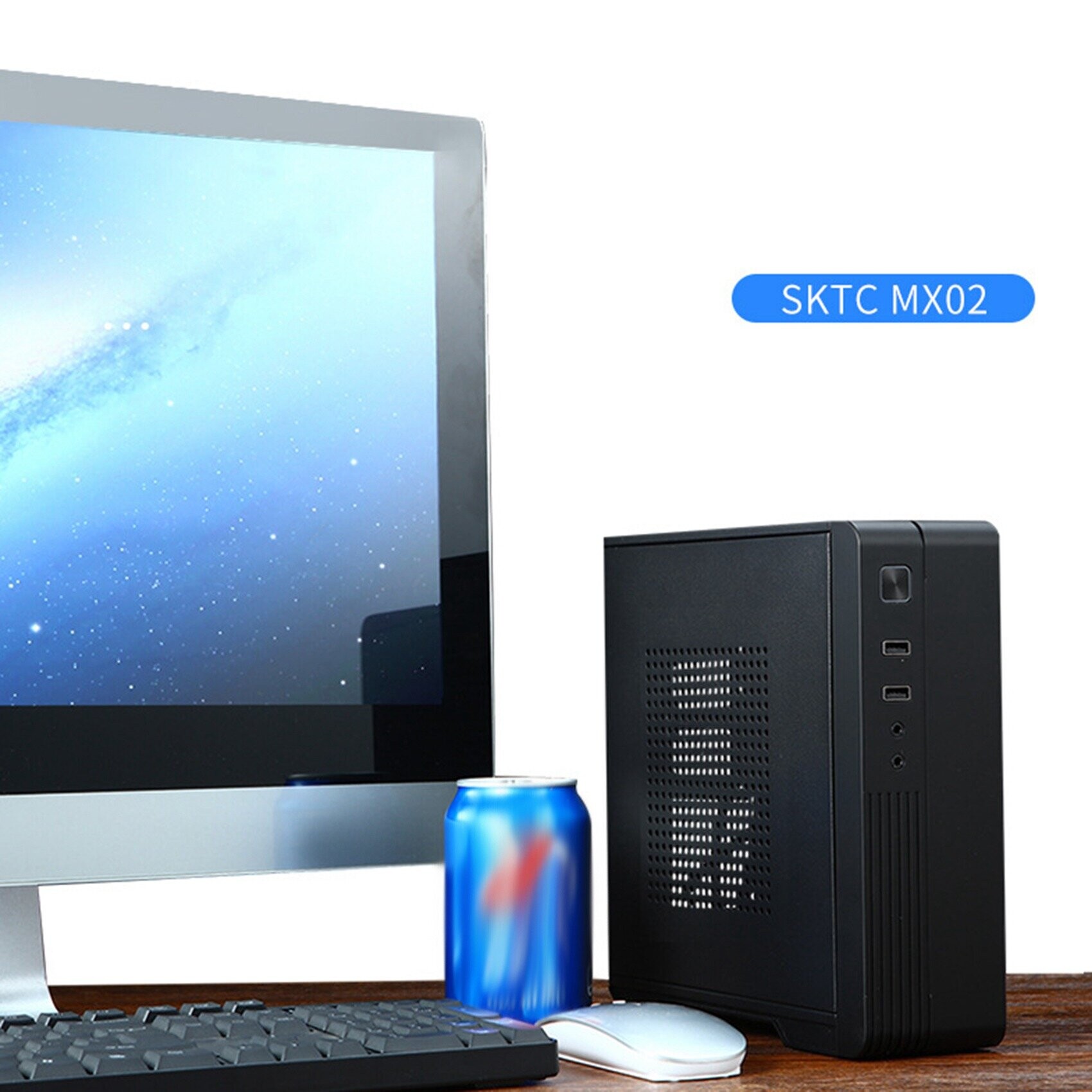 MX02 Mini ITX Computer Case HTPC Chassis USB2.0 ITX Enclosure ...
