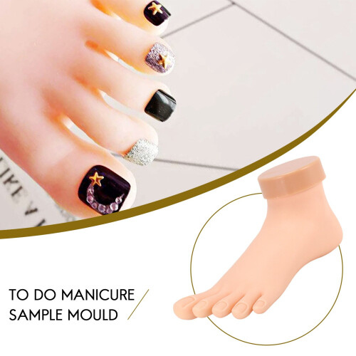 Modèle de pied d'entraînement flexible et mobile pour nail art 1