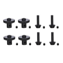 8Pcs Steel Front & Rear Axle Gear Drive Shaft Gear Upgrade Accessories for C14 C24 B24 B36 MN D90 D99 MN99S Parts