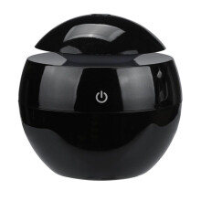 Portable Ultrasonic USB Humidifier & Diffuser with LED Night Light, Aromatherapy Oil Diffuser, Black