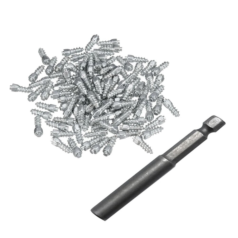 200Pcs 9Mm Tire Studs Carbide Screw Spikes Anti- Anti-Ice For Car/Suv/Atv/Utv With Installation Tool Car Tire Stud 4761978949239