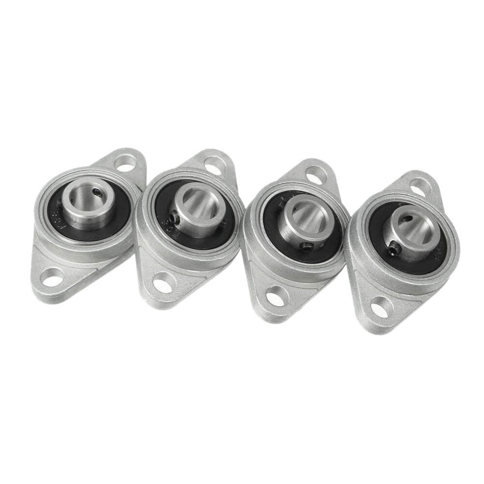 4Pcs Kfl08 Pillow Block Bearing 8Mm Bore Diameter Zinc Alloy Rhombic Flange Bearing For Cnc 4761978908830