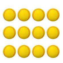 Lot de 12 mini balles de sport en mousse pour soulager le stress, l'anxiété et la relaxation