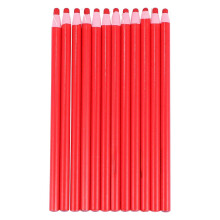 Lot de 12 marqueurs en porcelaine dénudables pour costume, crayon à craie pour tailleur, couture, broderie, cuir, tissu, rouge