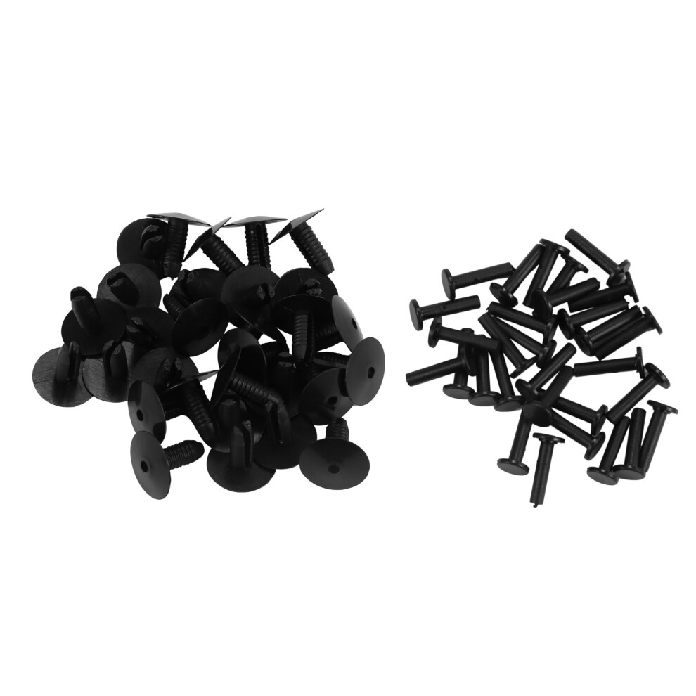 30Pcs Plastic Bumper Mounting Body Trim Clip For E30 E36 E46 E39 E38 Black 4761978996417