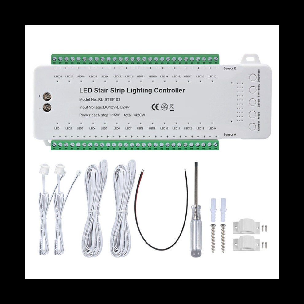 Stair Led Motion Sensor Controller Smart Stair Induction Controller Dimmer Stairway Light Controller 4761978954639