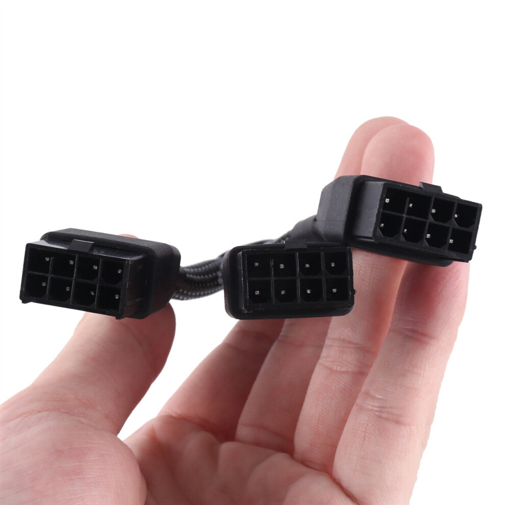 3X8pin Pci-E To 16Pin(12+4) Pci-E 5.0 12Vhpwr Connector 90-Degree Elbow Cable Gpu Rtx4090 Rtx4080 Series P8x3 To 16Pin-A 4761978957753