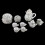 Porcelain tea set Eating Utensils 15pzs Daisy Pattern 3