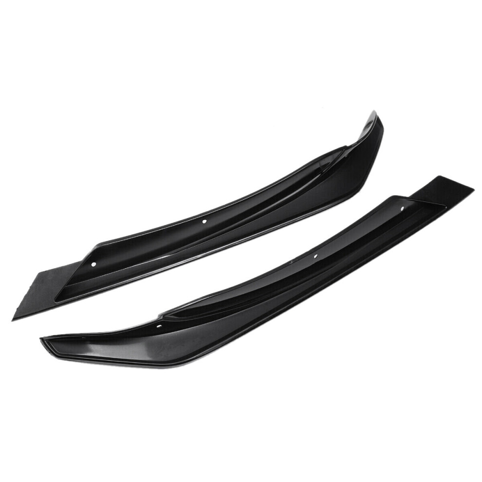 Front Lower Bumper Side Splitter Spoiler Canard for W176 A-Class A180 A200 A220 A250 A45 2016-2018