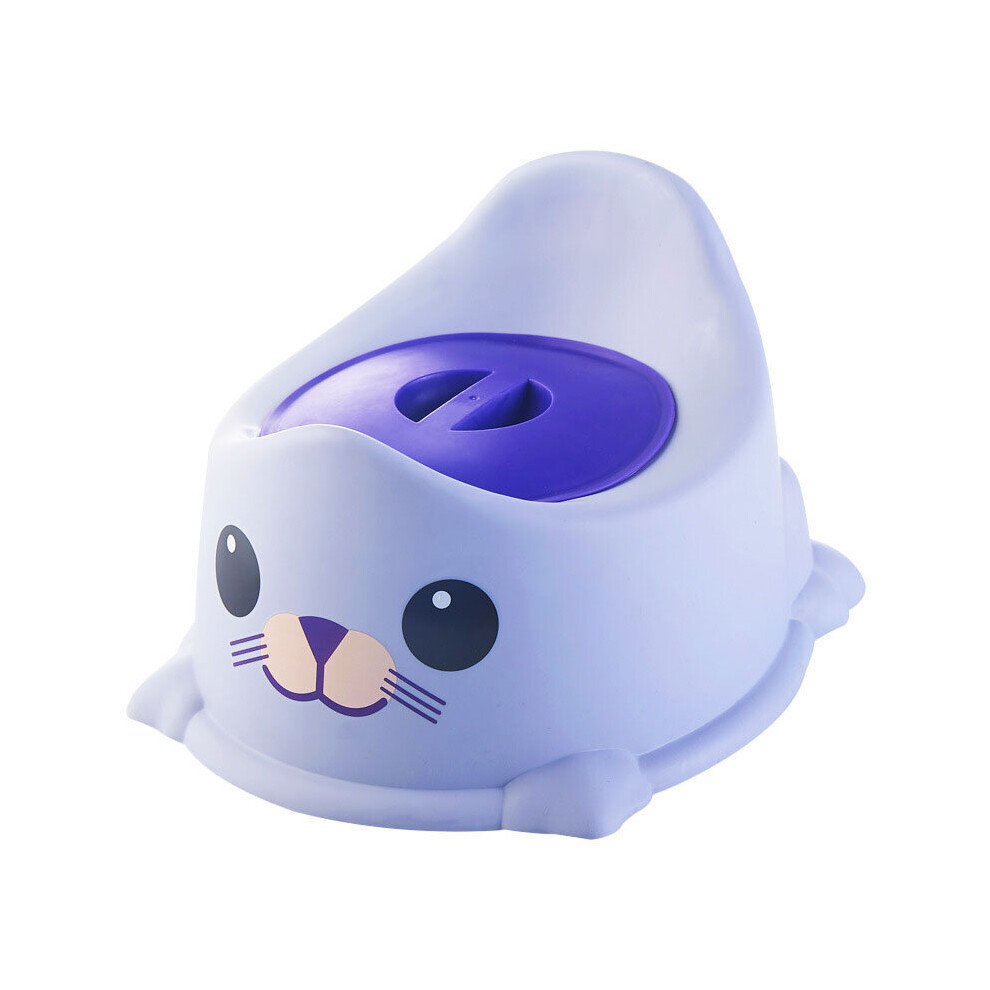 Baby Potty Training With Backrest Portable Pot Baby Boy Toilet Cute For - Purple Tlily