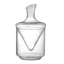 Wine Decanter Set Wine Decanter with Ice Bucket Lead-Free Crystal Glass Blown Hand Perfect Bar and Parties