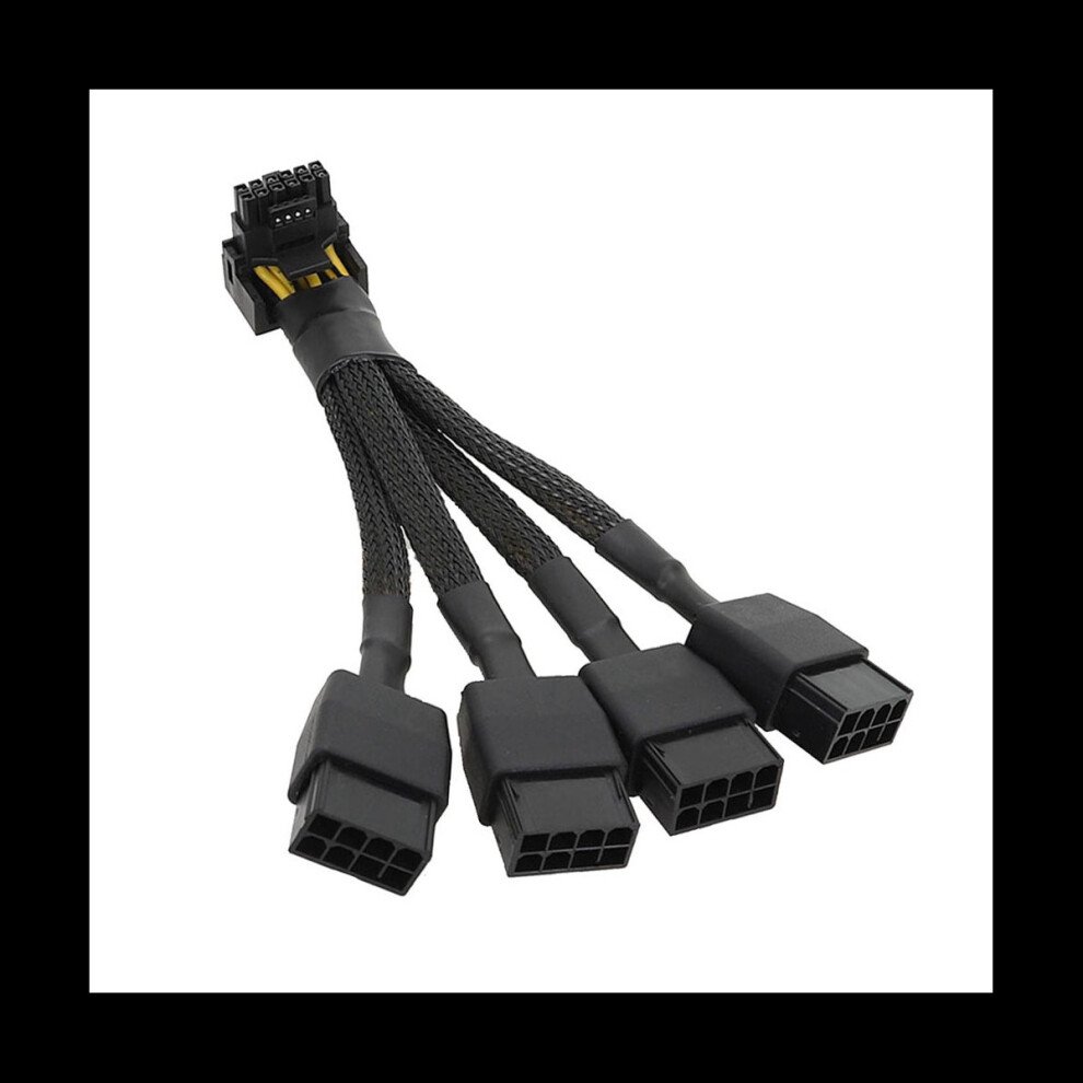For Gpu Rtx4090 Rtx4080 4X8 Pin Pci-E To 16 Pin Graphics Card Power Cable 12Vhpwr Connector Elbow Cable 4762381715725