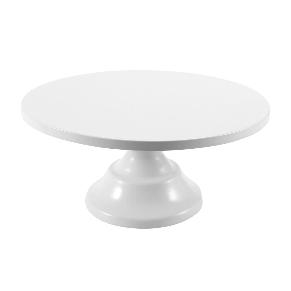 12 Inch Iron Round Cake Stand Cake Plate Pedestal Dessert Holder Wedding Birthday Party-White