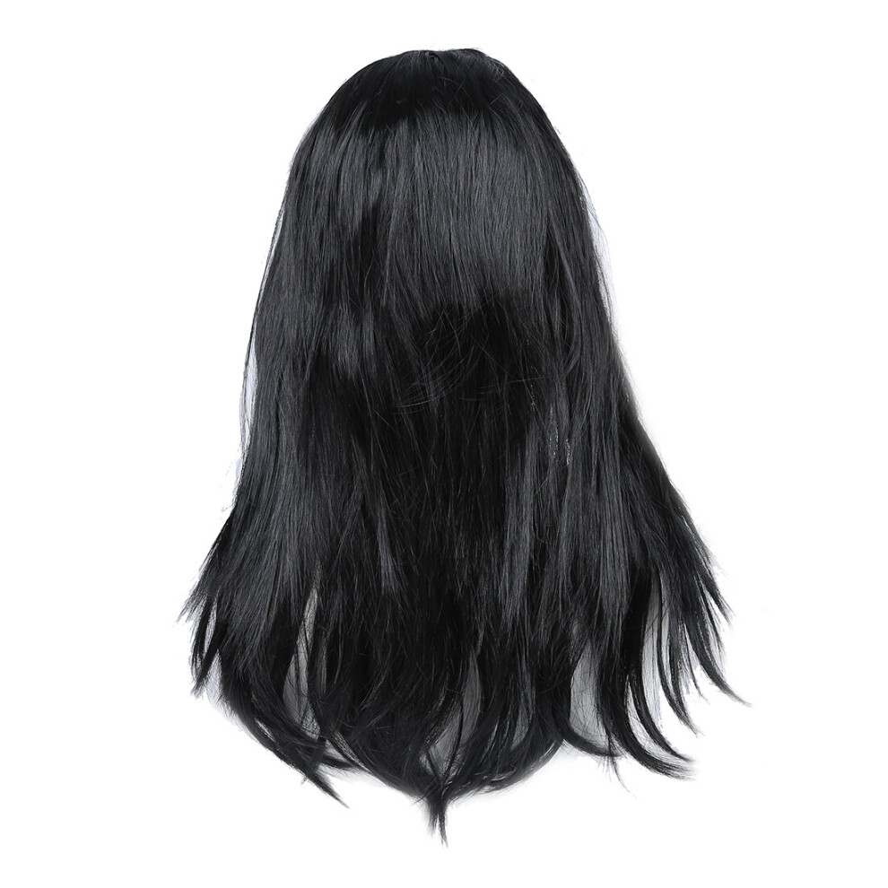 Tlily Black Stylish Women Long Straight Wigs Dress Cosplay Costume Party Wig