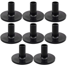 Lot de 8 manchons de cymbale 8 manchons de cymbale de batterie noirs 38 x 26 mm de remplacement pour kit de batterie d'étagère