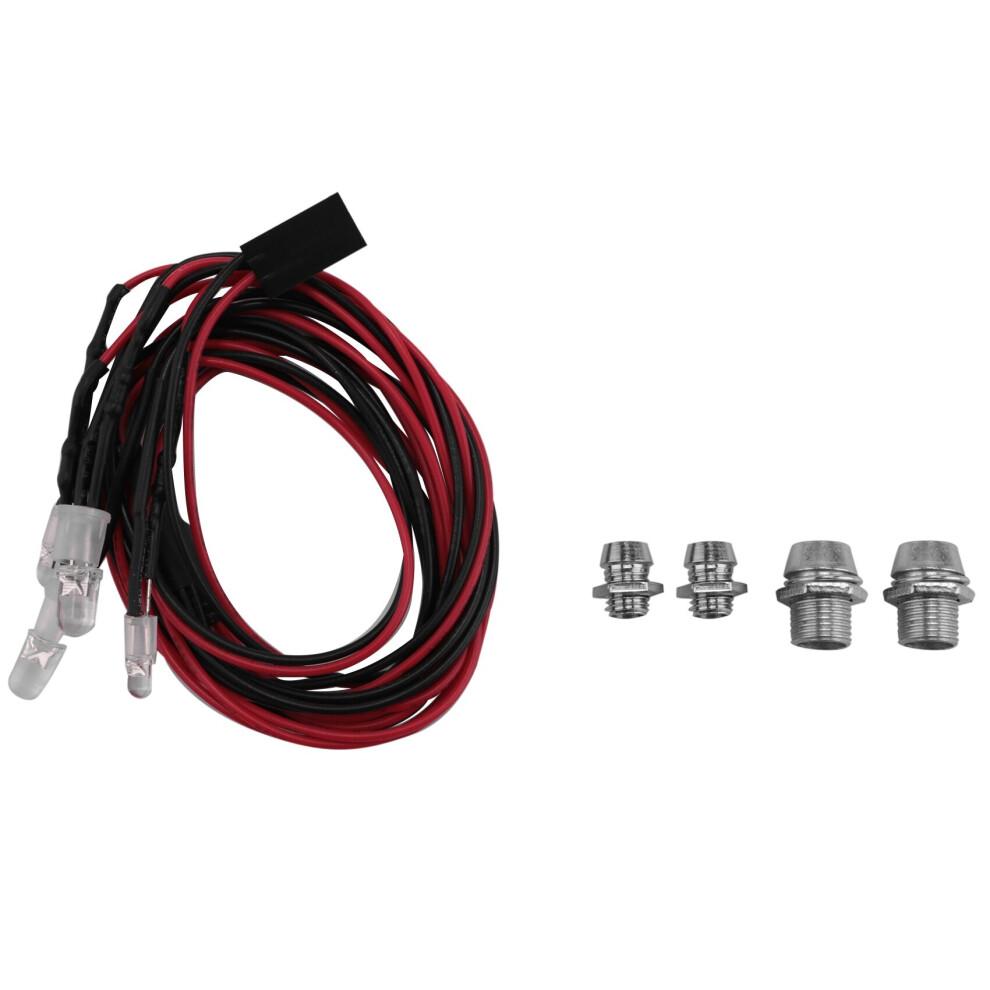 Photos - Parts for Drones & RC models 4 LED Lights Kit 2 White 2 Red for 1/10 1/8 Redcat Axial SCX10 D90 RC Car