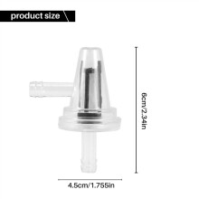 2x MOTO MOTONEIGE MOTO CLAIR INLINE GAS FILTRE À CARBURANT À ANGLE DROIT 1/4 6/7MM VÉLO
