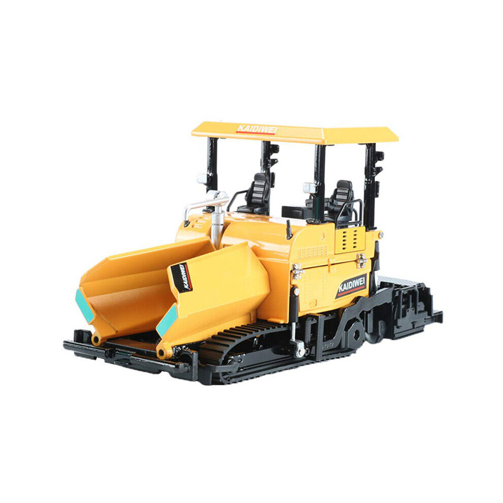 Alloy Machine Paving Asphalt Highway Construction Truck 1:40 Engineering Vehicle Model Decoration Kid Toys,Yellow