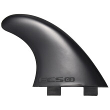Lot de 3 ailerons de surf en plastique et fibre de verre noirs pour planches de surf de taille G5