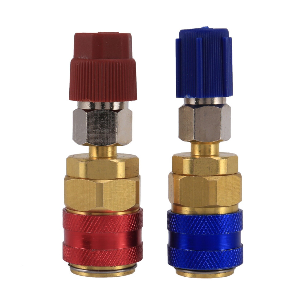 High and Low Side Expansion Adapter R134A Freon Quick Connector Adapter Automotive Air Conditioning Accessories for for