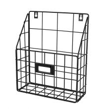 Draht-Postkorb - Hängeordner/Dokumenten-Organisator - Wirtschaftlich und einfach zu installieren Tablett Büro & mehr (1 Slot)