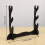 3Tier Samurai Sword Katana Holder Stand Bracket Rack Display Musta 5