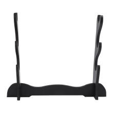 3Tier Samurai Schwert Katana Halter Stand Halterung Rack Display Schwarz