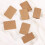 100Pcs Blank Earrings Ear Studs Tags Kraft Paper Display Card Hanging Jewelry Brown 2