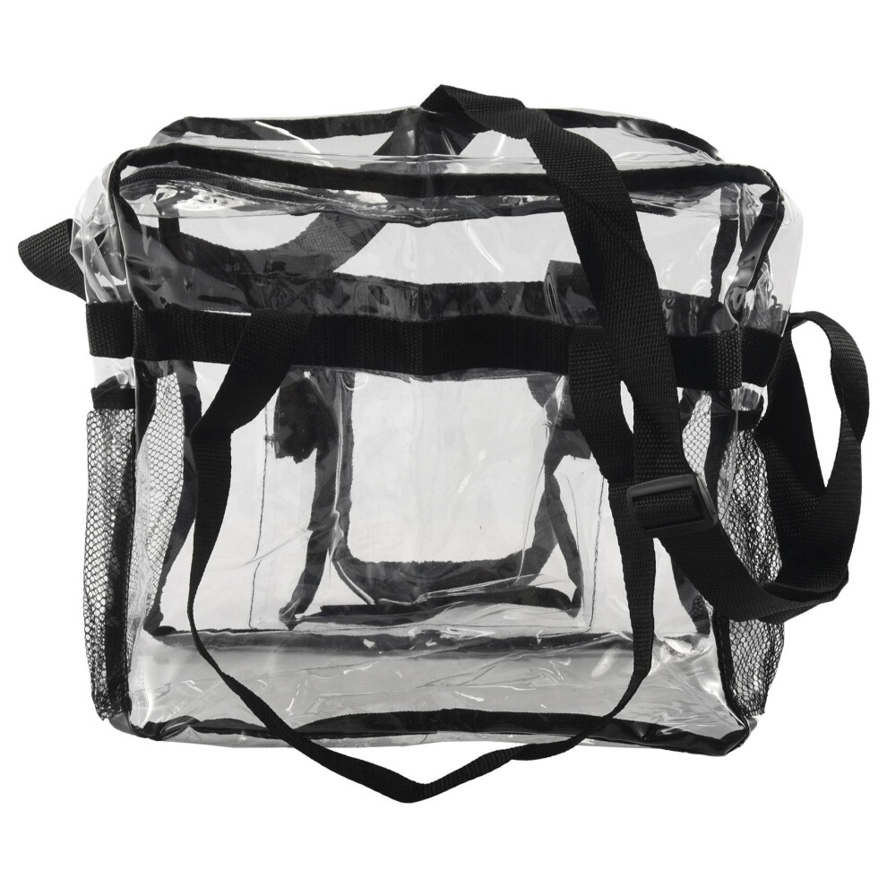 Transparent Tote Bag Stadium Security Travel And Gym Clear Bag, See Through Tote Bag For Work, Sports Games And Concerts