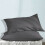(Charcoal, 2 x Pillow Cases) Plain Duvet Quilt Cover Bedding Set Microfiber Plain Pillowcases Pair 2