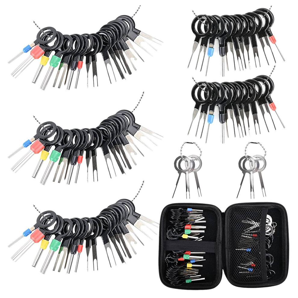 82Pcs Terminal Extractor Removal Tool Kit Depinning Key Tool Set For Car Household Devices, Tool With Bag 4762381714247