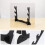 3Tier Samurai Sword Katana Holder Stand Bracket Rack Display Musta 6
