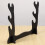 3Tier Samurai Sword Katana Holder Stand Bracket Rack Display Musta 7