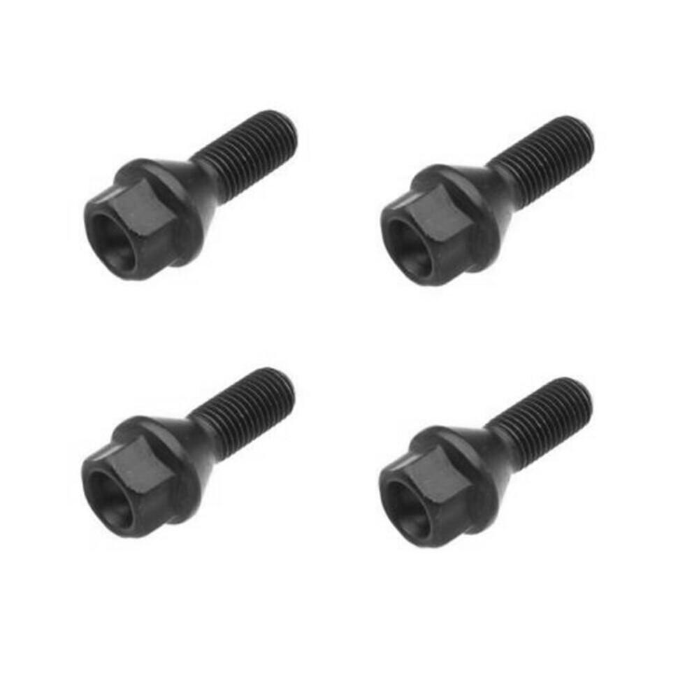 4Pcs Wheel Bolt Lug Nut For E30 E36 E46 E60 E90 36136781150 Black 4762381727384