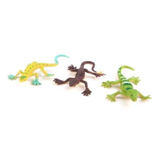 Gecko small plastic lizard Simulation reality decoration Children's toys 12 pcs 1