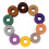 10Pcs/ Pack Cymbal Stand Felt Washer Pad Replacement Round Soft for Drum Set (Random Color ) 1