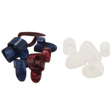 Gitarre Kit enthält 8 Stück Gitarre Daumen und Finger Picks (Metall und blau Zelluloid), 5 Stück Clear Guitar Finger Protectors