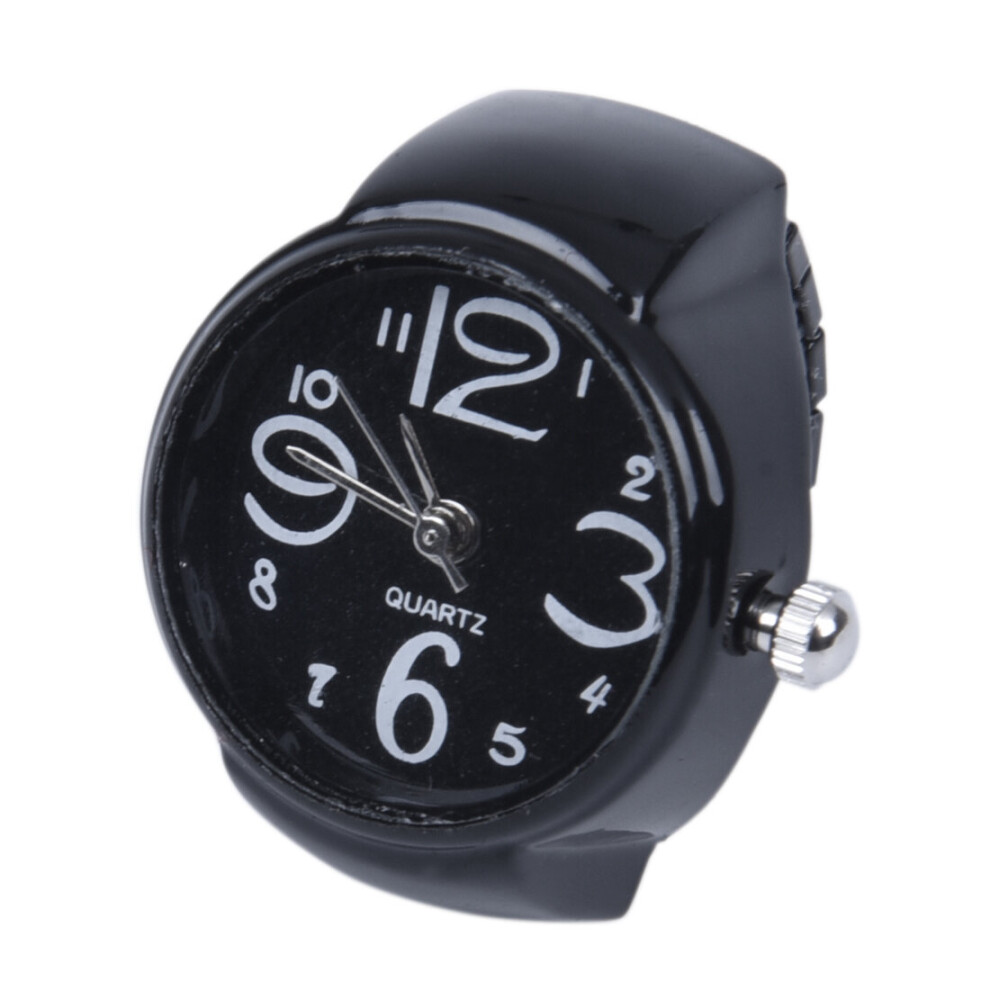 Number Quartz Men Pocket Finger Ring Watch 0.87" HOT