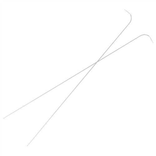 10 Pieces 6 Inches Curved Beading Needle Stainless Bead Spinner Needle String Bead Needle for Spin and String Bead
