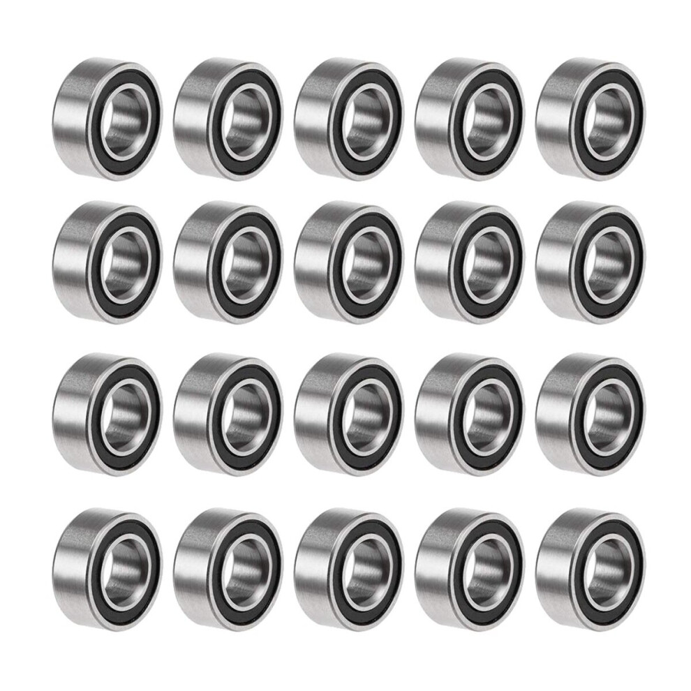20Pcs Mr105- 5X10x4mm Ball Bearing Steel Double-Shielded Miniature Black 4761978991948